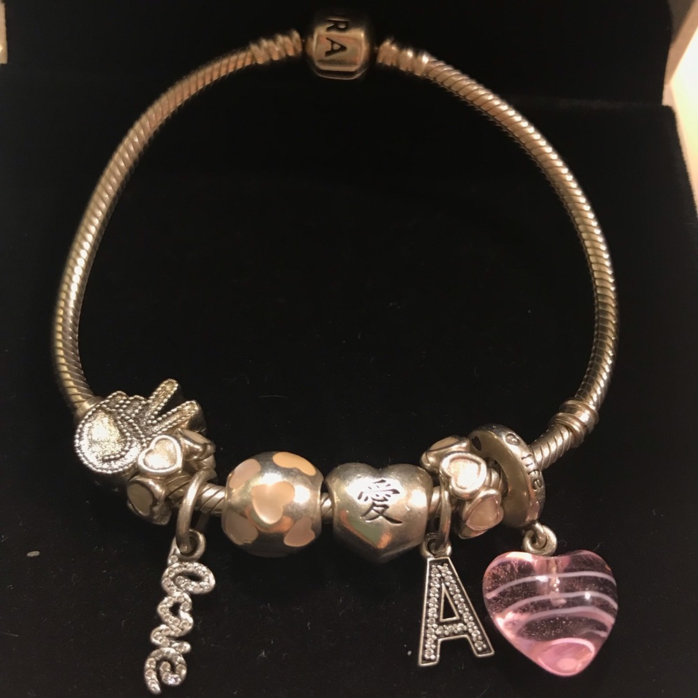 Authentic pandora Bracelet With Charms